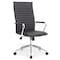 Officesource Ridge Collection Executive High Back Task Chair w/Chrome Frame and Ribbed Back 05RG2QHAVBK - alternate 1